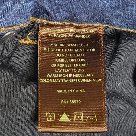 Kut from the Kloth Straight Leg Jeans Mid Rise 4 Womens Blue Stretch KP782MA2 - Picture 6 of 13